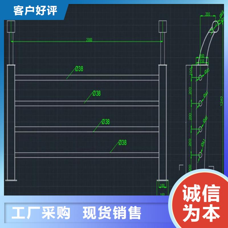 桥梁铝合金栏杆表面光滑耐磨损