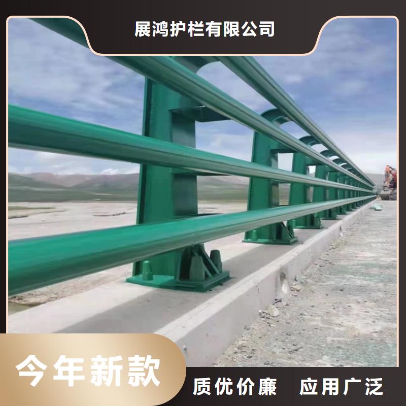 浙江省应用领域展鸿碳钢喷塑防撞护栏绿色环保无污染