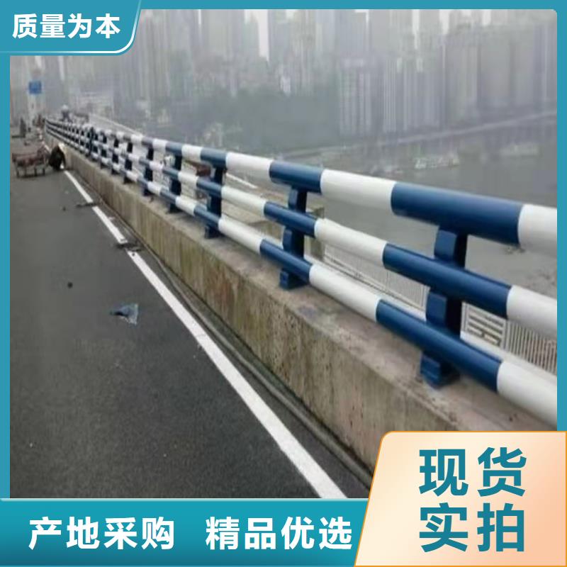 不锈钢桥梁防撞护栏河道景观灯光护栏M型防撞护栏畅销当地