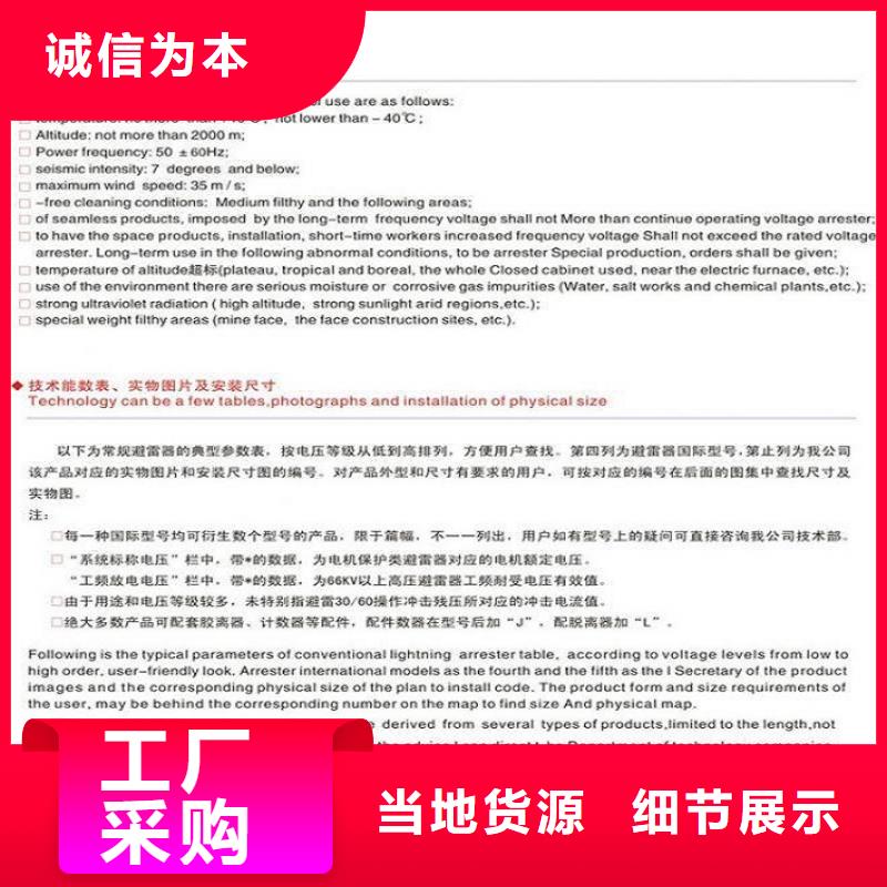 瓷外套金属氧化物避雷器Y10W-108/281【浙江羿振电气有限公司】