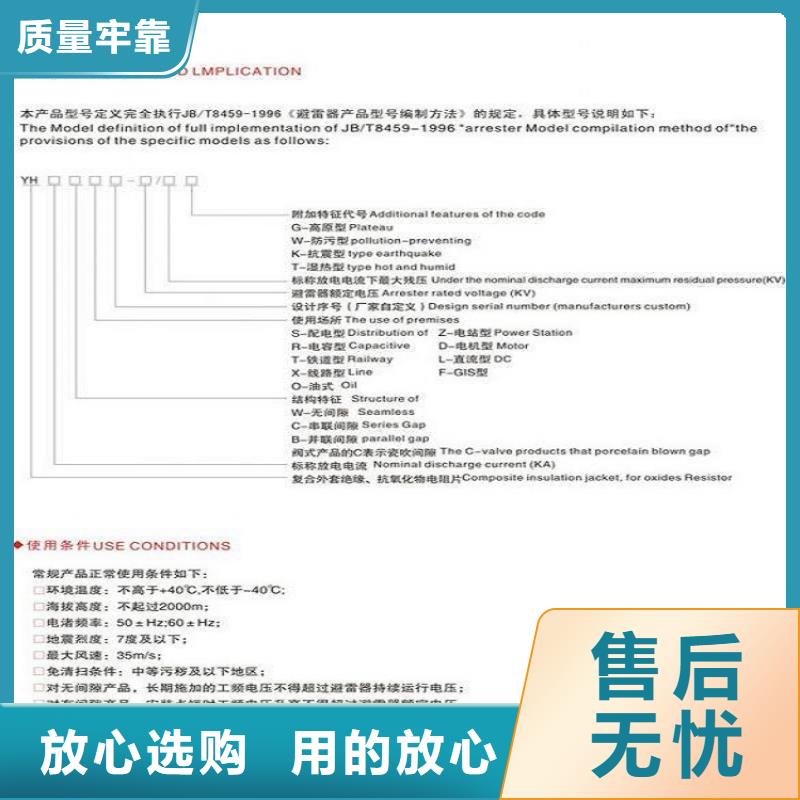 避雷器HY10W-192/500【羿振电力】