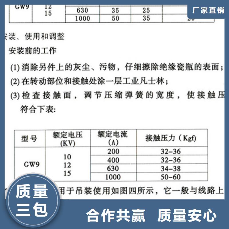 单极隔离开关HGW9-12W/200厂家直供