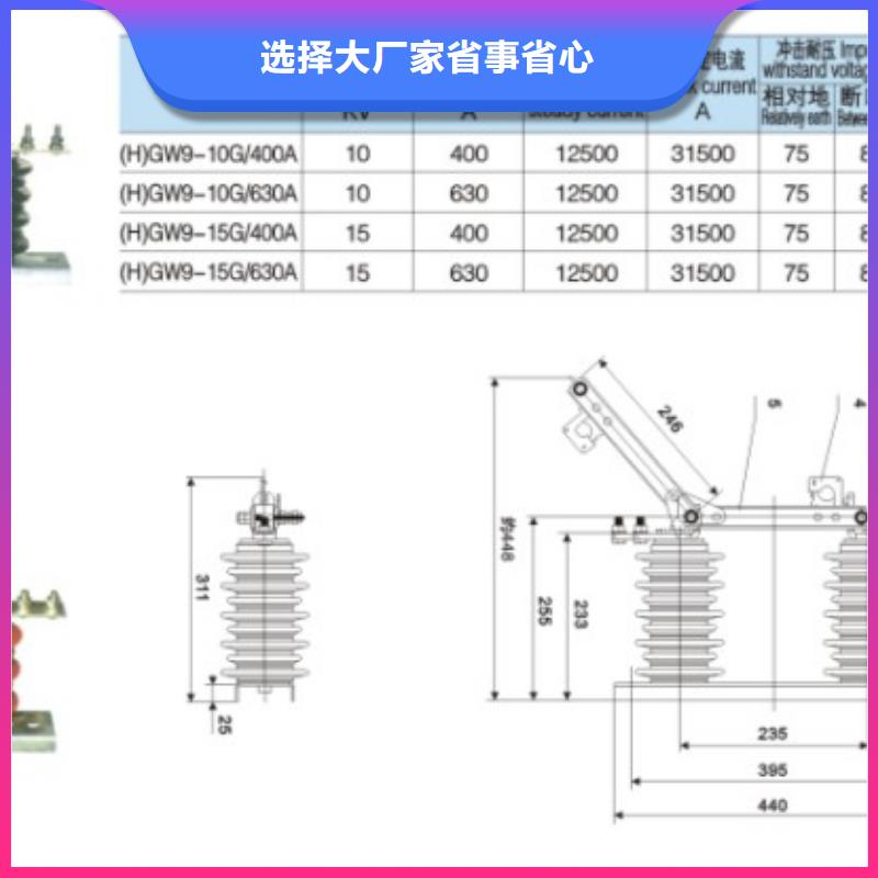 单极隔离开关GW9-10-200产品介绍