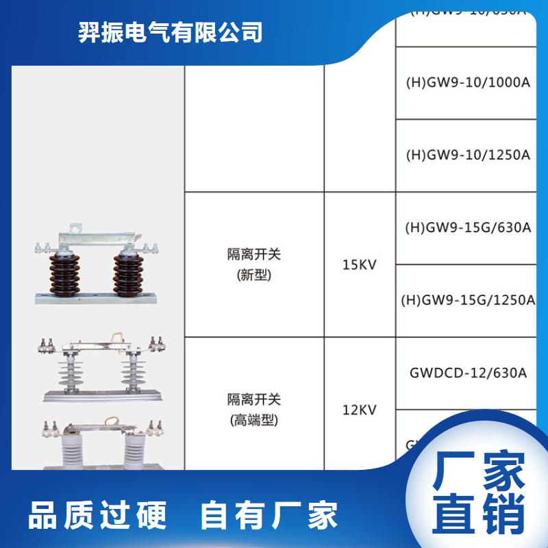 【GW9型】户外高压隔离开关HGW9-10KV/200A