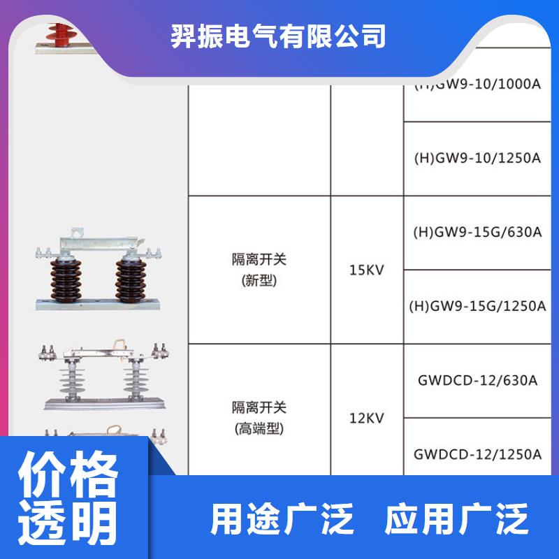 【羿振电气】户外高压交流隔离开关：GW9-10/1250A全国发货