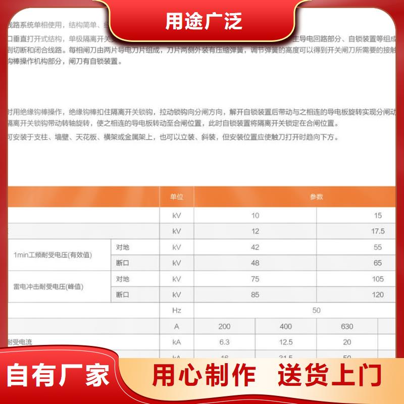 【羿振电气】高压隔离开关*GW9-10KV/1250欢迎电询