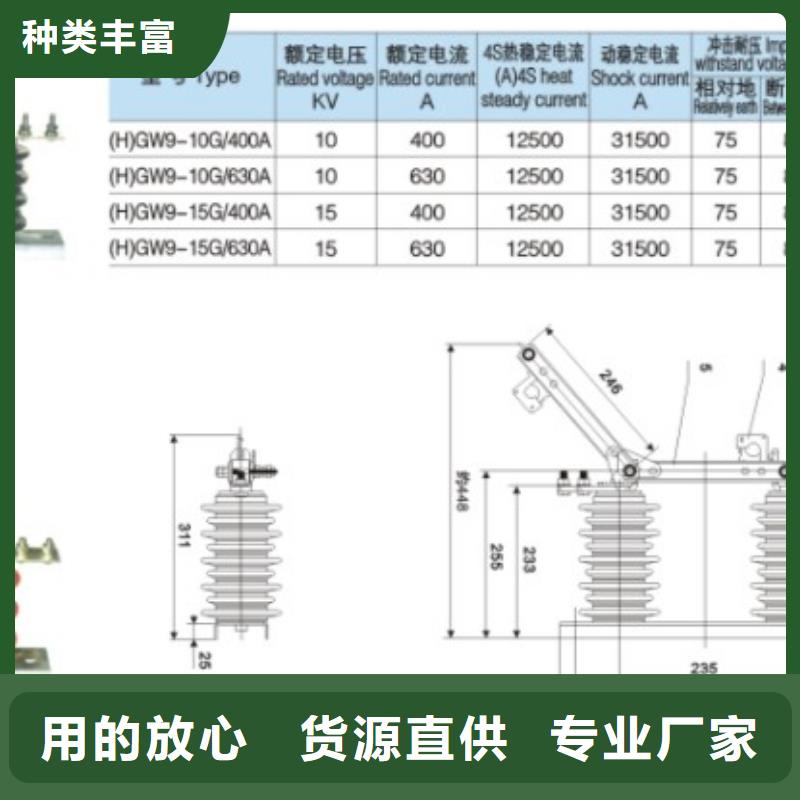 高压隔离开关HGW9-15KV/200A