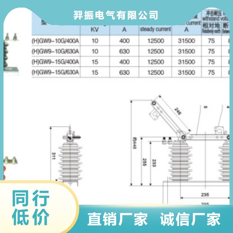 户外高压隔离开关GW1-10KV/630