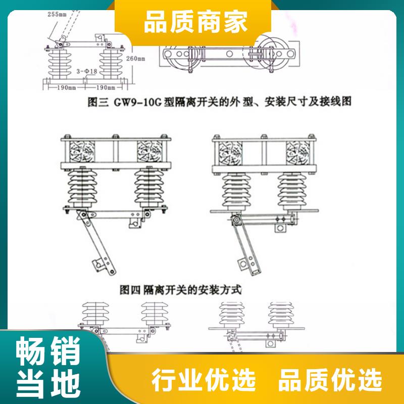 【GW9型】户外高压隔离开关HGW9-10KV/400