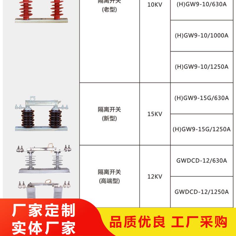 品牌【羿振电气】HGW9-15KV/1000隔离刀闸生产厂家