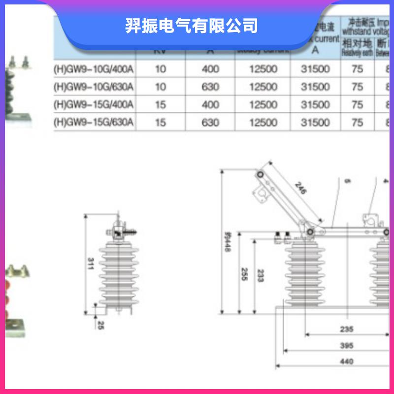 【羿振】高压隔离开关*HGW9-40.5KV/400A  型号齐全.