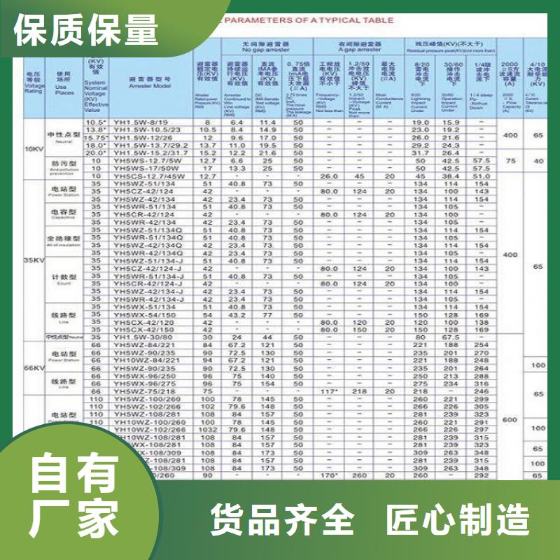 避雷器Y10W-204/532浙江羿振电气有限公司