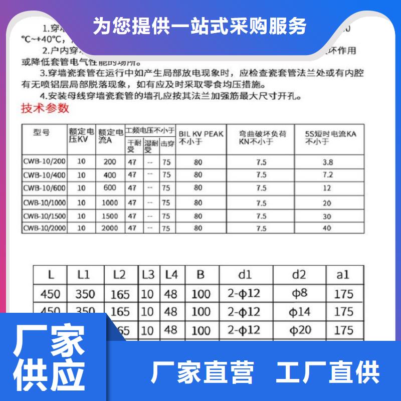 穿墙套管CWWB-20KV/4000