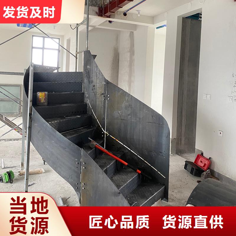 [宇通]邯郸家用弧型钢结构旋转楼梯安装施工简单