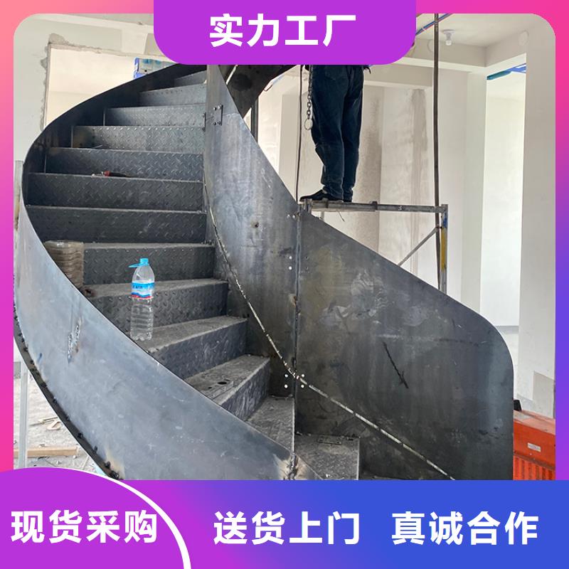 蚌埠市固镇钢结构玻璃旋转楼梯格调高